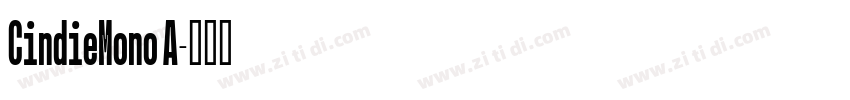 CindieMono A字体转换